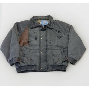 Vintage M Julian Flight Bomber Jacket Mens 42 L Cotton Aviator 90s 80s